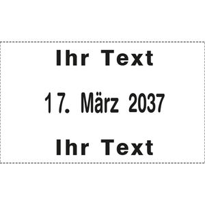Produktbild für Datumstempel Trodat Professional 5460, schwarz, selbstfärbend
