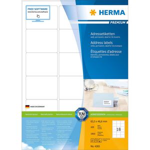 Produktbild für Adressetiketten Herma 4265 Premium, weiß