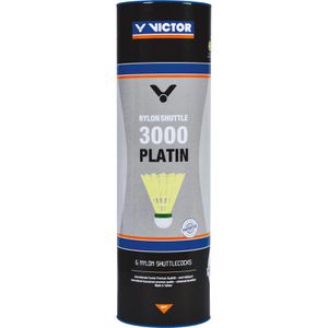 Produktbild für Badminton-Bälle VICTOR Nylon Shuttle 3000 Platin