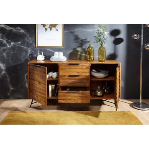 Produktbild für Sideboard Wohnling Nishan WL5.582, aus Massivholz, sheesham