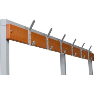 Produktbild für Umkleidebank G-Office SBU/BG, Sitzfläche Holz, 200 cm