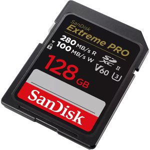 Produktbild für SD-Karte SanDisk Extreme Pro, SDSDXEP-128G-GN4IN, 128GB