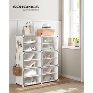 Produktbild für Schuhregal Songmics LPC033W01, aus Kunststoff