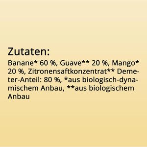 Produktbild für Fruchtpüree MOGLi Mango Quetschie, 100% Frucht demeter, BIO