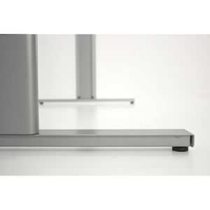 Produktbild für Schreibtisch Kerkmann Move 3 Tube lichtgrau/silber