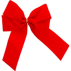 Geschenkschleife Präsent Valvet, 4-ohrig, rot