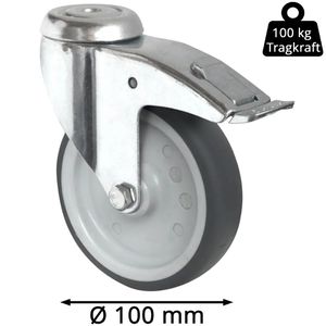 Produktbild für Apparaterolle CASCOO Serie P2T2, mit Rückenloch