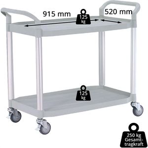 Produktbild für Tischwagen Matador HX-808LE-3, aus Kunststoff