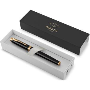 Produktbild für Füller Parker IM Black Lacquer G.C., Feder F
