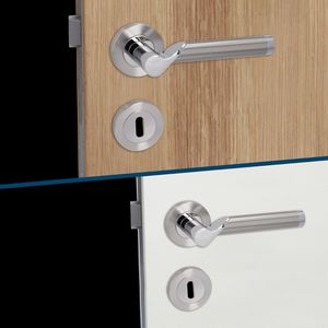 Produktbild für Drückergarnitur Alpertec Solid 1-R-C BB