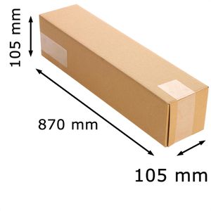Produktbild für Versandhülse Smartboxpro PlanBox,braun,Länge 870mm