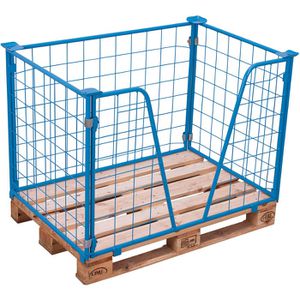 Palettenaufsatz VARIOfit Typ 63, pa-080.026, blau, Stahl