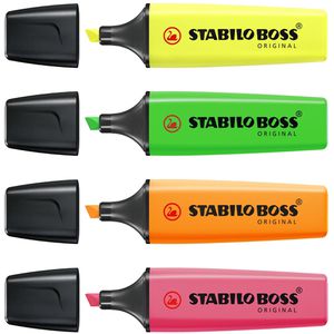 Textmarker Stabilo Boss Original, 4 Stück