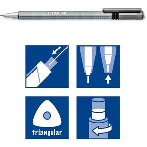 Produktbild für Druckbleistift Staedtler Triplus micro 774, silber, Kunststoff