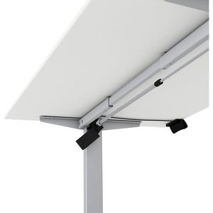 Produktbild für Schreibtisch Kerkmann Move small office, weiß / silber