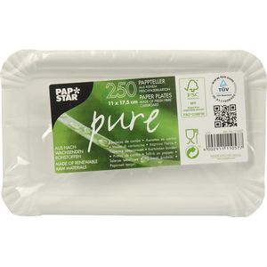 Produktbild für Einwegteller Papstar 11057 pure, Pappe