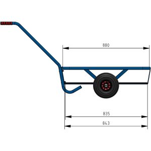 Produktbild für Handwagen Fetra 4092V, mit Plattform