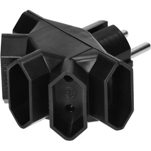 Produktbild für Steckdosenadapter Böttcher-AG schwarz