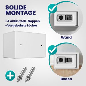 Produktbild für Tresor Deuba 100126, hellgrau