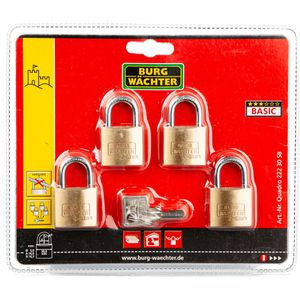 Produktbild für Vorhängeschloss Burg-Wächter Quadro 222, 30mm