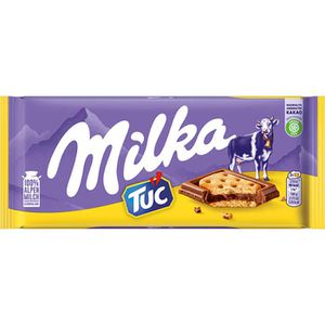 Tafelschokolade Milka Tuc Cracker