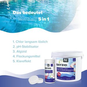 Produktbild für Chlor Höfer-Chemie BAYZID organisch, 5in1 Multitabs