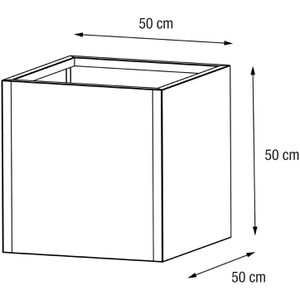 Produktbild für Pflanzkasten Herstera Cube S anthrazit