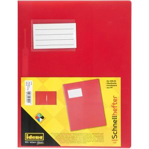 Produktbild für Schnellhefter Idena 307852, rot transluzent