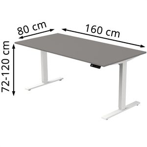 Produktbild für Schreibtisch Kerkmann Move 3, graphit / weiß