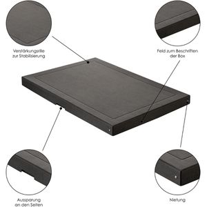 Produktbild für Aufbewahrungsbox Falken Pure Box Black, 10 Liter