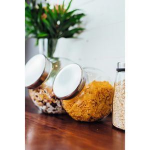 Produktbild für Vorratsglas Montana Candy 054231, mit Metalldeckel