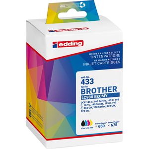 Produktbild für Tinte Edding EDD-433 für Brother LC-980VAL Value Pack