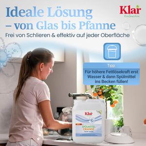 Produktbild für Spülmittel Klar EcoSensitive, Orangenduft, Konzentrat