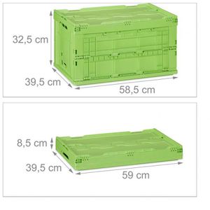 Produktbild für Klappbox Relaxdays 10022590, grün, 60 Liter