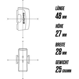 Produktbild für Fahrradlicht Sigma Aura 60 USB + Infinity