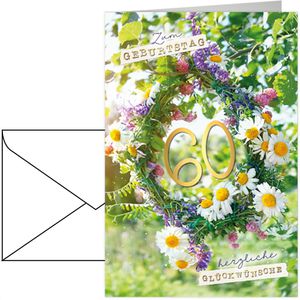 Produktbild für Geburtstagskarten Böttcher-AG 52sk3267, 60 Jahre