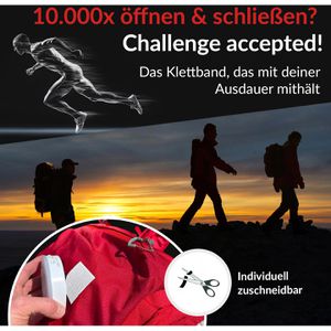 Produktbild für Klettband Label-the-cable Tough Tape Strap, weiß