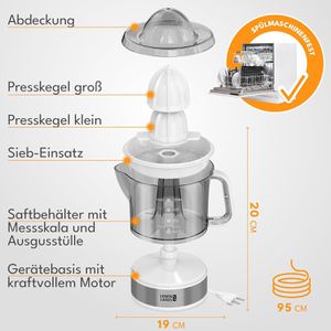 Produktbild für Zitronenpresse LEBENLANG LB389W