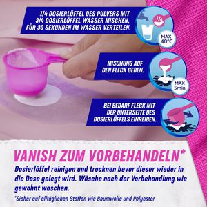 Produktbild für Fleckenentferner Vanish Oxi Action, Leuchtende Farben, Pulver