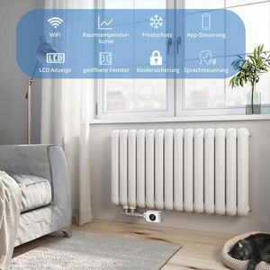 Produktbild für Heizkörperthermostat SALCAR TRV801W, App-fähig