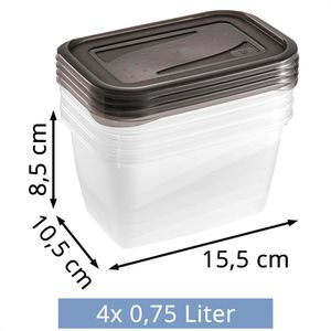 Produktbild für Frischhaltedose Keeeper fredo fresh grau, aus Kunststoff