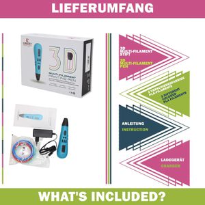 Produktbild für 3D-Stift Kunstify 80455199 Painting Pen D11 Multi