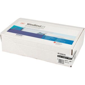 Produktbild für Drahtbinderücken GBC IB160639, silber, für A4