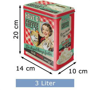 Produktbild für Kaffeedose Nostalgic-Art Have A Coffee L, aus Metall