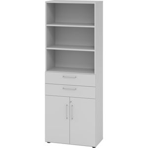 Kombischrank Hammerbacher Serie 9 Advanced, lichtgrau
