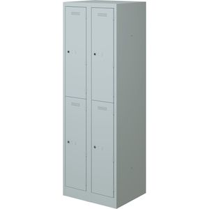 Produktbild für Spind Bisley PL3050D2, lichtgrau