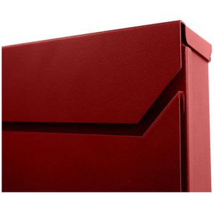Produktbild für Briefkasten SafePost ScanPro 800 RAL3002, rot, aus Stahl
