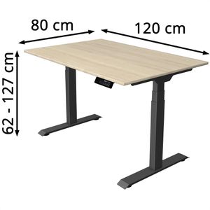 Produktbild für Schreibtisch Kerkmann Move 1 stable, ahorn / anthrazit