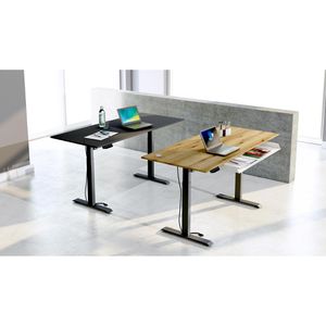 Produktbild für Schreibtisch Kerkmann Move 1, ahorn / silber