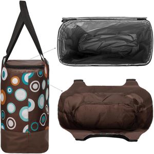 Produktbild für Kühltasche anndora 2-in-1 Einkaufstasche, braun, faltbar